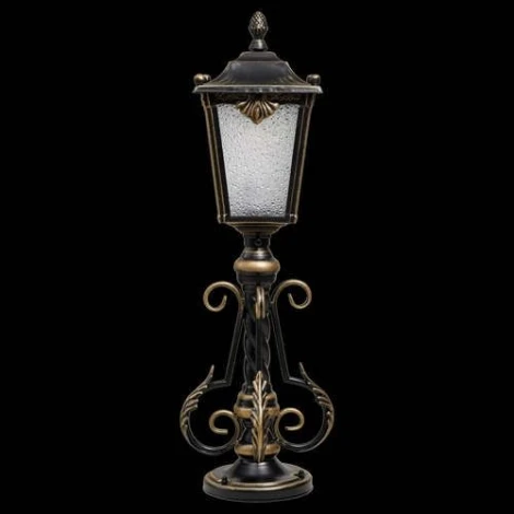 Наземный фонарь Кузнечное дело Квадро 26-001-ЧЗ (220V, ковка, под старину, IP54)