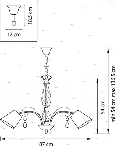 Подвесная люстра Lightstar Esedra 796186