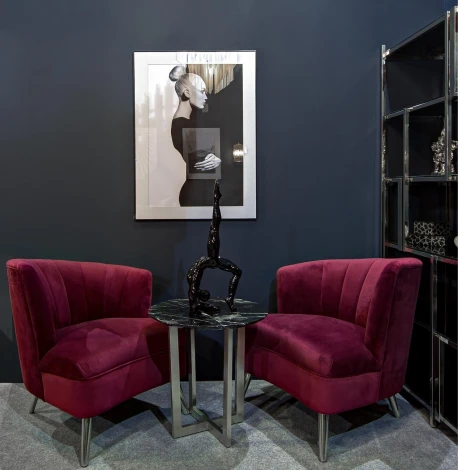 Стол журнальный Nero d55х57,2 см Garda Decor арт.33FS-ET2029-BS