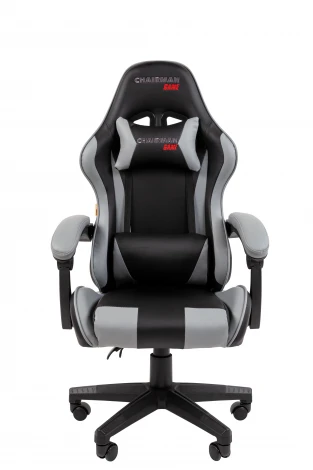 Офисное кресло Chairman CH29 экокожа, черно-серый