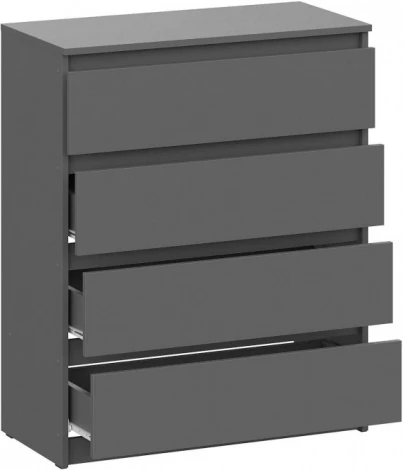 Комод Сибити 4 ящика (Сибити 4 ящика графит серый) Woodville арт.582750