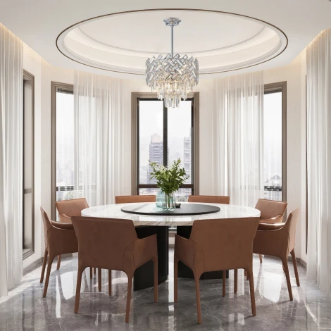 Потолочная люстра хрустальная на штанге Arte Milano Sorrento-8019 378019/6/300/390 CR (220V)