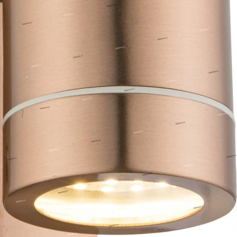 Светильник настенный уличный светодиодный с датчиком движения Globo Perry, 2 лампы, медь с серым и прозрачным