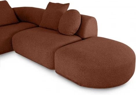 Диван Fabro ОГОГО (арт.853868), (Ткань,Букле/Терракотовый)