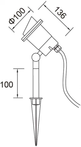 Грунтовый светильник Oasis Light HAMBURG 8043 Gr