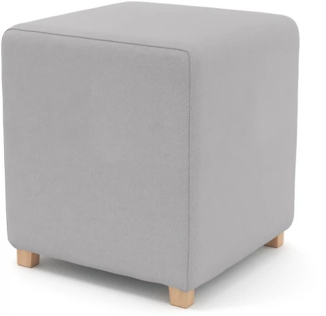 Пуф Arsko Мозли 1 светло-серый велюр