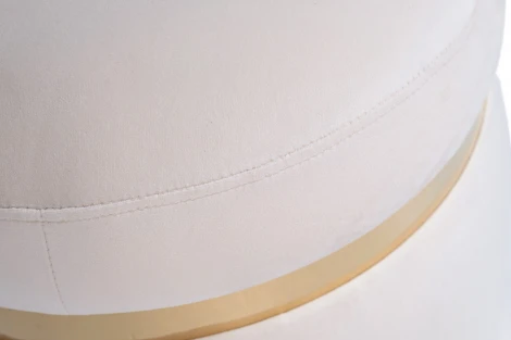 Пуф велюр кремовый d40*45см Garda Decor арт.102AN-PUF-1913-KRE