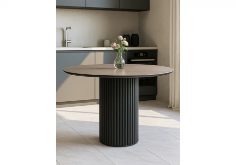 Кухонный стол Notta Барел 110 avenue grey sahara / черный