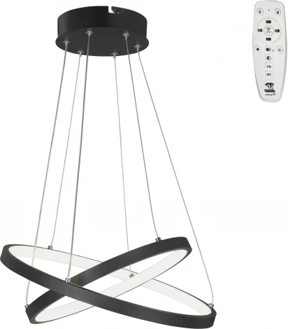 Подвесной светильник с ПДУ светодиодный LED 57Вт, 2700-6500К Vitaluce V2515DT-1/2S кольцо (220V, на тросе, кольцо)