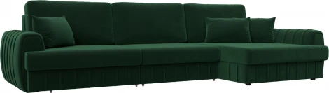 Диван угловой Лига-057 НПБ Лонг угол правый Лига Диванов (Велюр) арт.129299