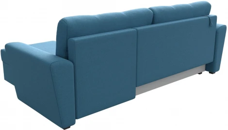 Диван угловой Амстердам Лайт правый угол (Голубой/Рогожка) Лига Диванов арт.121170