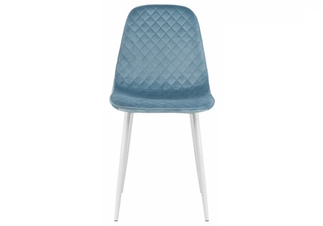 Стул Woodville на металлокаркасе Capri blue / white 11840