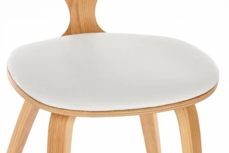 Стул Cherner с обивкой Белый кожа