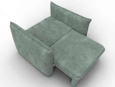 Кресло Лига-100 НПБ (ДСП,Фанера,Велюр/Зеленый) Лига Диванов 136989