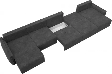 Диван п-образный Лига-051 НПБ МегаЛонг Лига Диванов (Велюр) арт.128744