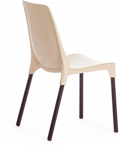 Стул GENIUS (mod 75) / 2 шт. в упаковке Tetchair (Металл,Пластик/Бежевый) арт.24497