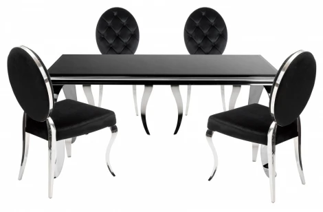 Обеденная группа Woodville Элевис (Металл, Ткань, Стекло) арт.599478