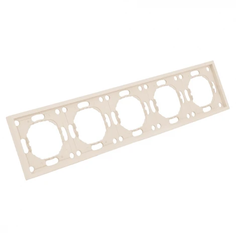 Рамка на 5 постов (кашемир, soft touch) Stekker Эмили 49914