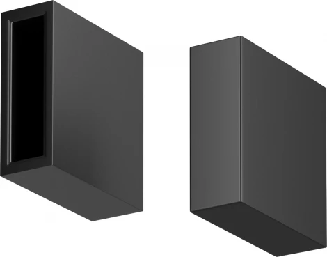 Заглушки для шинопровода Flexity, 2шт. Maytoni Accessories for tracks Flexity TRA200EC-11B