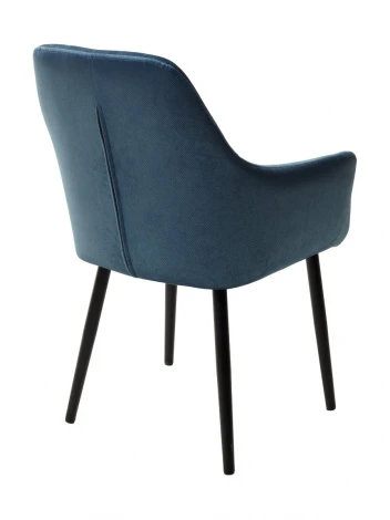 Стул Роден Blitz 19 Пепельно-синий, велюр/ черный каркас