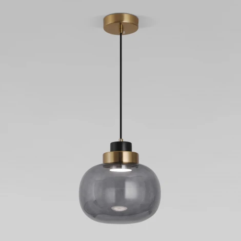 Подвесной светильник светодиодный Eurosvet Jeffry в стиле лофт 50241/1 LED дымчатый (220V, на проводе)