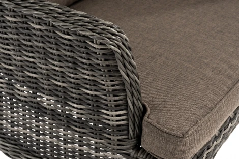 "Алиса" кресло плетеное, цвет графит с подушками 4SIS арт.УТ-00006456