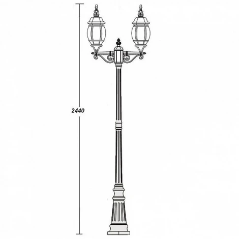 Наземный фонарь Oasis Light 83409L A Bl (220V, IP44)