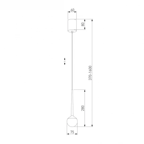 Подвесной светильник Elektrostandard DLS028 6W 4200K белый (LED, 220V, на проводе, шар)