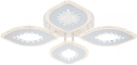 Потолочная люстра Dew 10271/4 LED*72W White (ночной режим, 220V, пульт управления)