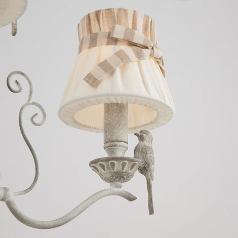 Подвесная люстра Maytoni Bird ARM013-03-W (220V, на цепи, птички, ленточки)