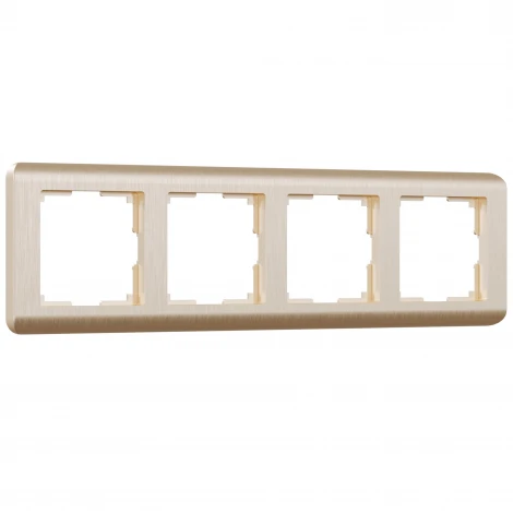 Рамка на 4 поста Stream (шампань) Werkel W0042111 (a051285)