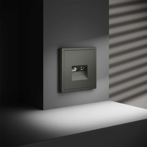 Розетка телевизионная встраиваемая TV+RJ45 Voltum S70 VLS060706 (титан)