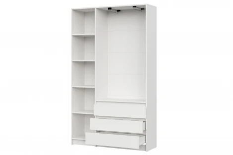 Шкаф трехстворчатый Арника Бали, Белый