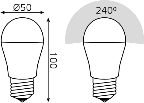 Лампочка светодиодная Gauss 10502132 Шар 13W 1200lm 3000K E27 LED