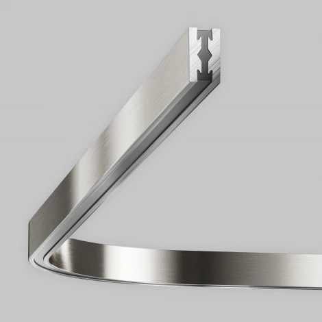 Радиусный коннектор для шинопровода Flarity платина Maytoni Accessories for tracks Flarity TRX154-RC80-PT (24V)