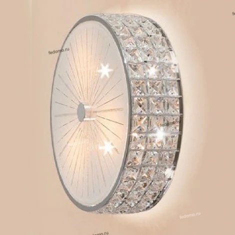 Потолочный светильник круглый Citilux Портал CL324131 (220V, хрусталь K9, звезды)