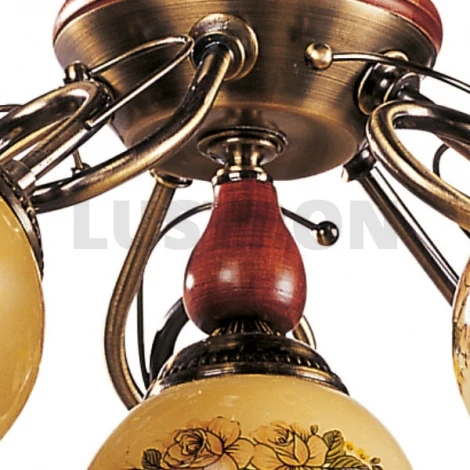 Подвесная люстра N-Light 834 834-05-03 красное дерево+бронза