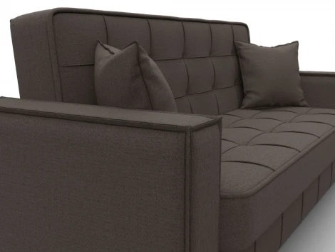 Диван-книжка Лига-068 (ДВП,Дерево/Пластик/Рогожка/Коричневый) Лига Диванов 129831