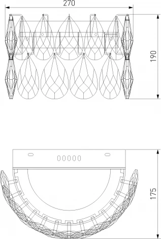 Настенный светильник Bogate's Marvel 437/1 Strotskis (LED, 220V, подвески)