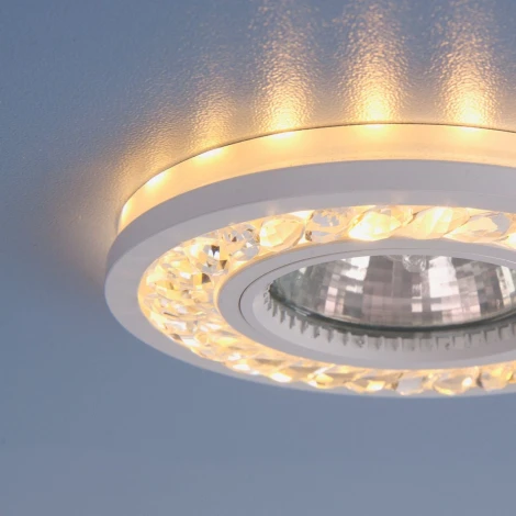Встраиваемый точечный светильник Elektrostandard 8355 MR16 CL/WH прозрачный/белый