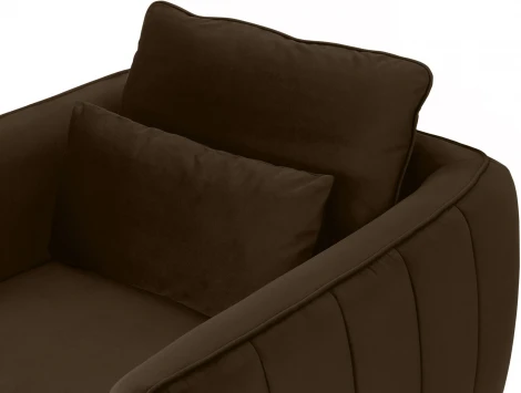 Кресло Amsterdam ОГОГО (арт.342699), (Ткань/Коричневый)