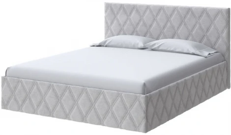 PROxSON Кровать Fresco (Ткань: Велюр Teddy Стальной) 90x190