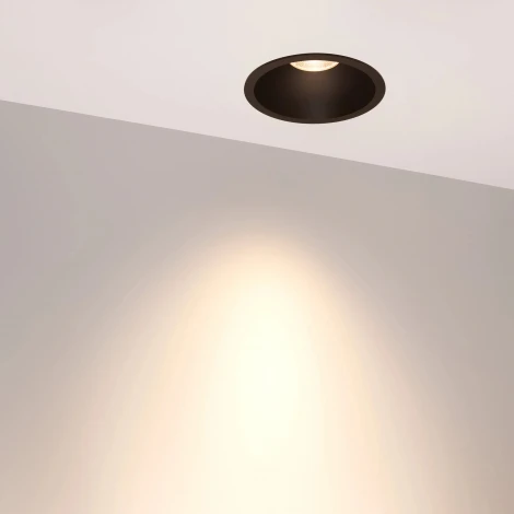 Встраиваемый точечный светильник MS-HARBOR-R123-20W Warm3000 (BK, 24 deg, 230V) (Arlight, IP20 Металл) 050185 (LED)