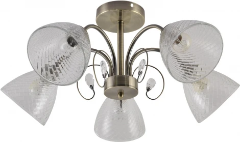 Потолочная люстра на штанге Reluce 01512-0.4-05 AB (220V)