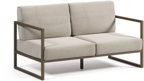 Диван уличный La Forma (ex Julia Grup) Comova (Зеленый,Серый/ Пена,Металл,Алюминий,Искусственные волокна)