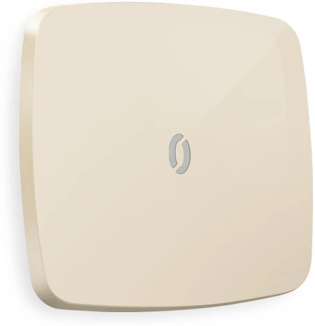 Лицевая панель Ambrella Volt OMEGA (Бежевый глянец) для 1-клавишных выключателей с подсветкой QUANT OP3020