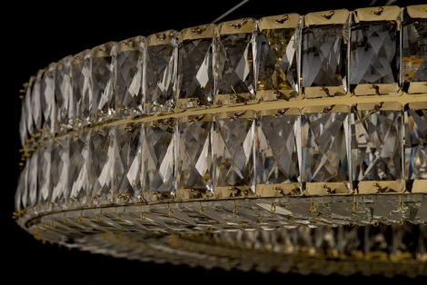 Подвесная люстра Arti Lampadari Sora E 1.5.100.100 G (220V, хрусталь, на тросе, круглые)