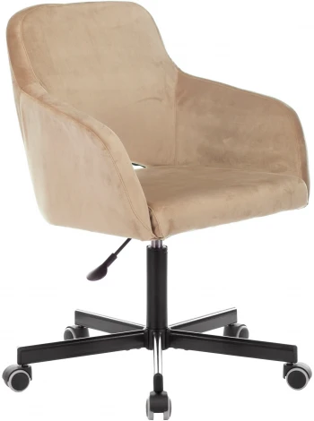 Кресло Бюрократ CH-380M латте Italia 5 крестовина металл черный