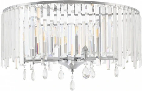 Потолочная люстра хрустальная на штанге Arte Milano Sorrento-2509 372509/8/590 CR (220V)