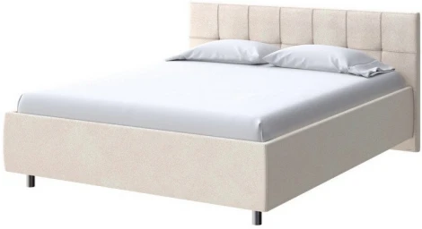 PROxSON Кровать Diamo без основания (Ткань: Велюр Casa Сахарный) 80x200